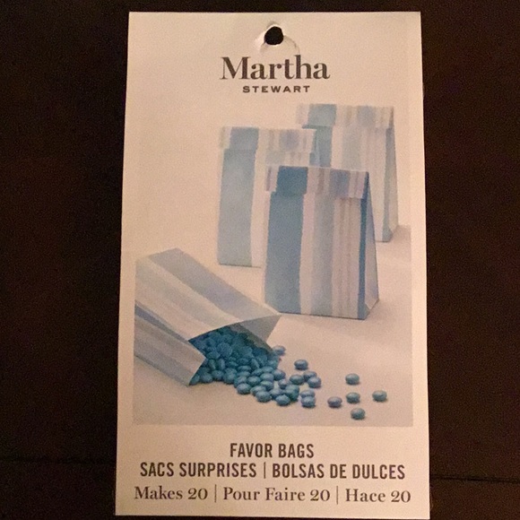 Martha Stewart Blue Striped Party Set - Picture 3 of 4